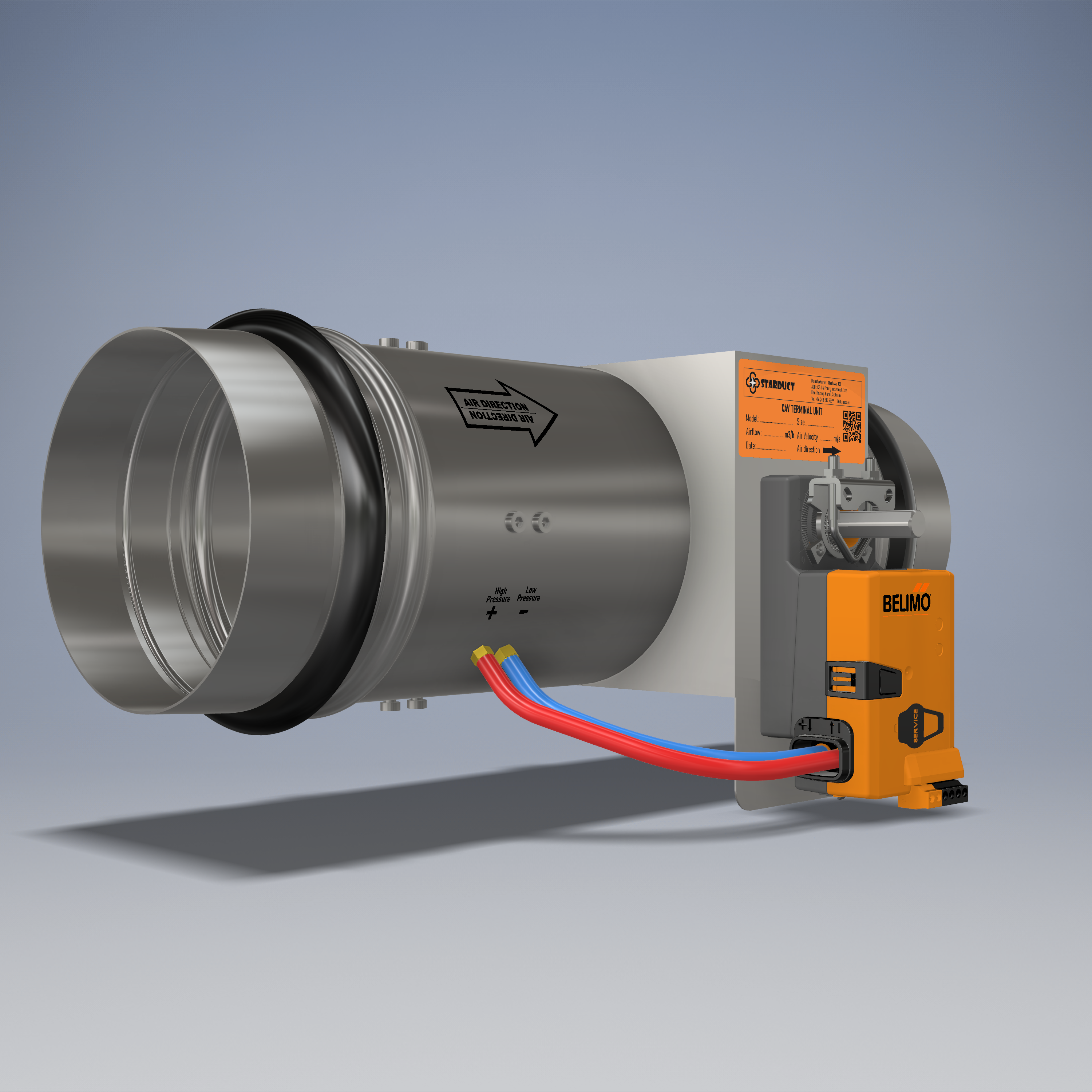 Pressure sensor Vav compact for fresh air supply